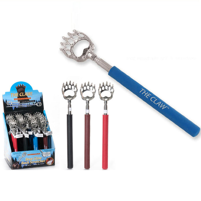 2 Pc Back Scratcher Bear Claw Telescopic Metal Extendable Back Massager Gift New