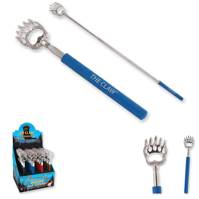 2 Pc Back Scratcher Bear Claw Telescopic Metal Extendable Back Massager Gift New