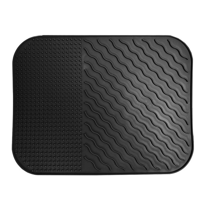 Silicone Dish Drying Mat Multi Use Kitchen Counter Heat Resistant 14x11 BPA Free