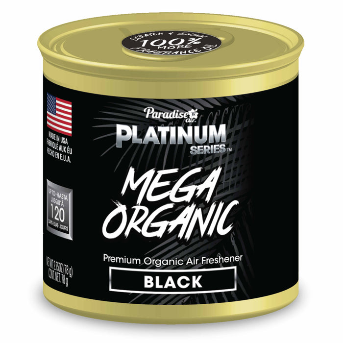 1 Paradise Mega Organic Air Freshener Fiber Can Long Lasting Aroma Scent Black