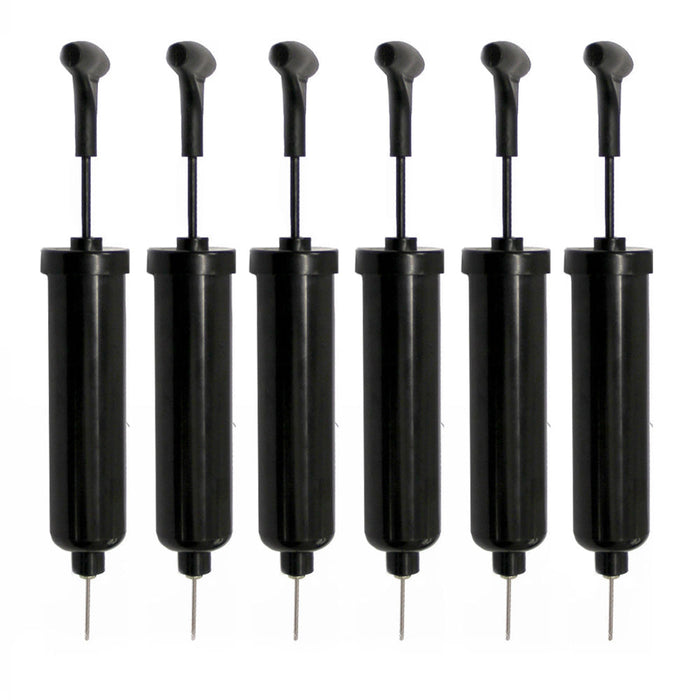 6 Pack Manual Ball Hand Pump Sports Basketball Football Volleyball With Needles