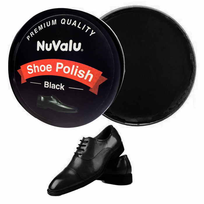 2 Pack Boot Shoe Polish Black Premium Wax Protects Shines Leather Boots 5.6 oz