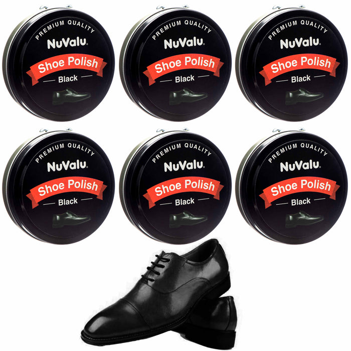 6 Pack Premium Leather Boot & Shoe Polish Cream Restores Conditions Polishes