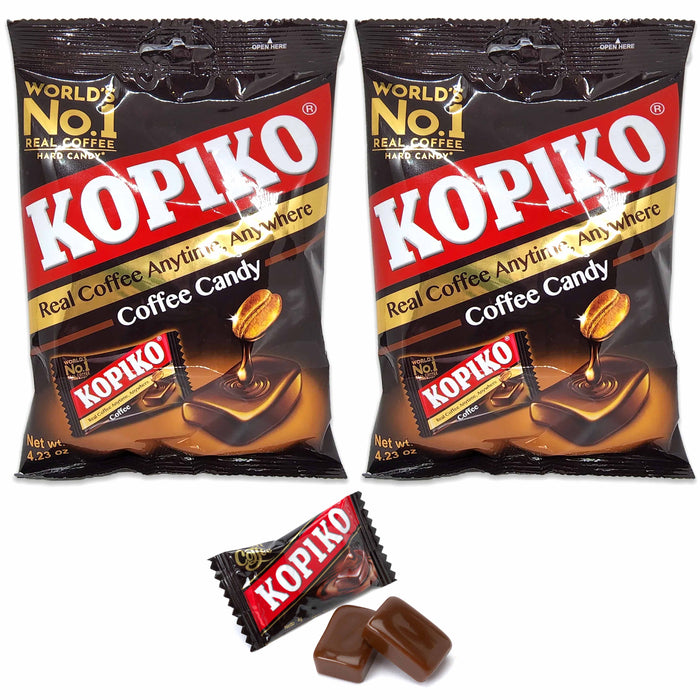 2 Bags Kopiko Real Coffee Candy Hard Candies Premium Rich Creamy Flavor Treat