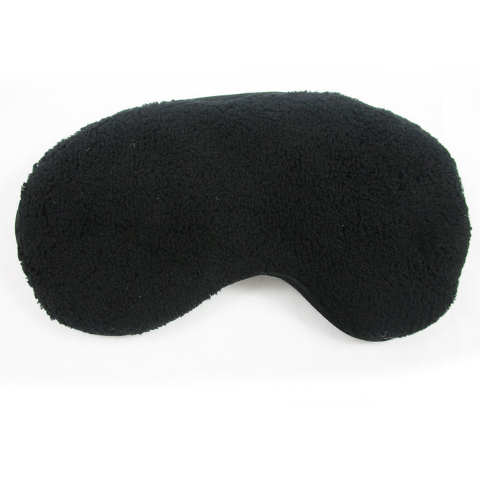 Plush Sleep Eye Mask Silk Travel Shades Blindfold Black Sleeping Cover Eyeshades