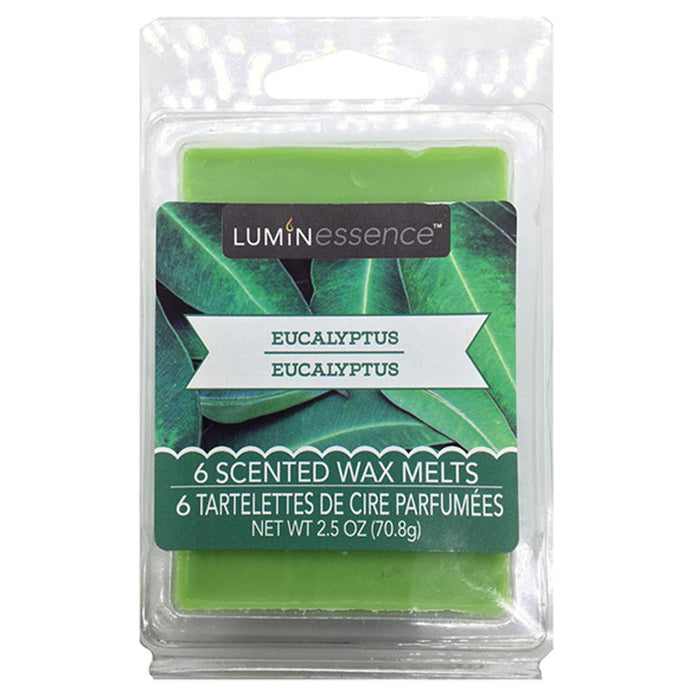6 Pack Tarts Cube Wax Melts Eucalyptus Scented Fragrance Candle Warmers 2.46oz