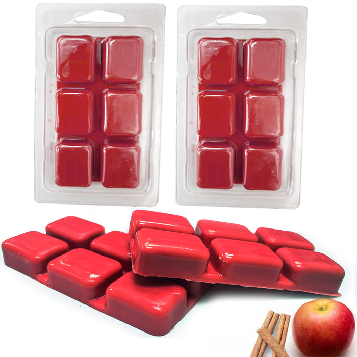 2 Pack Apple Cinnamon Wax Melts Warmer Aromatherapy Fragrance 12 Cubes 5 Ounces