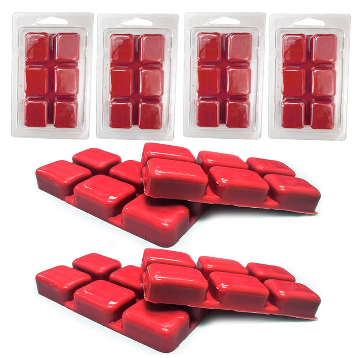 4pk Wax Melts 24 Cubes Apple Cinnamon Strong Scent Long Lasting for Warmer 10oz