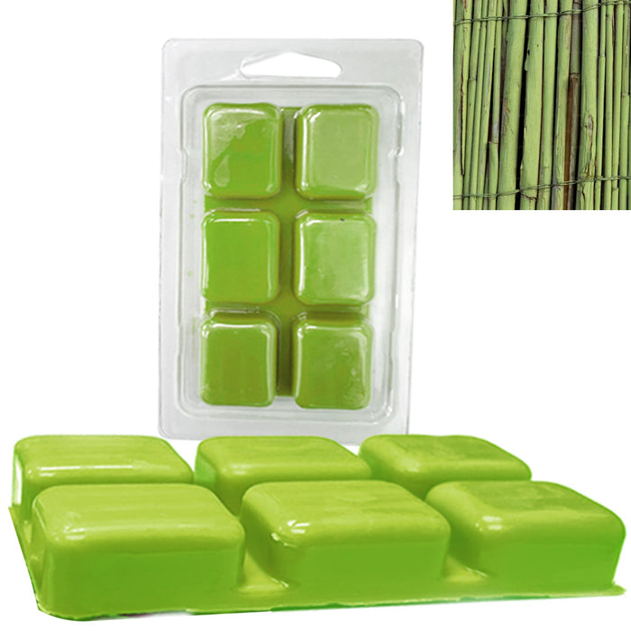 6 Bamboo Green Wax Melt Scented Strong Fragrance Wax Warmer Long Lasting 2.47oz