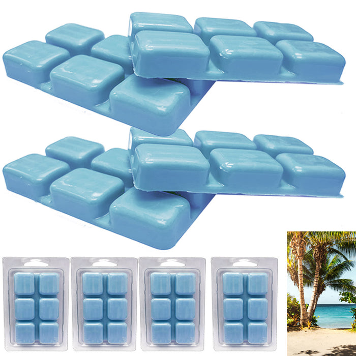 4pk Wax Melt Cube Strong Max Scent Summer Paradise Aroma Fragrance Warmer 2.5oz