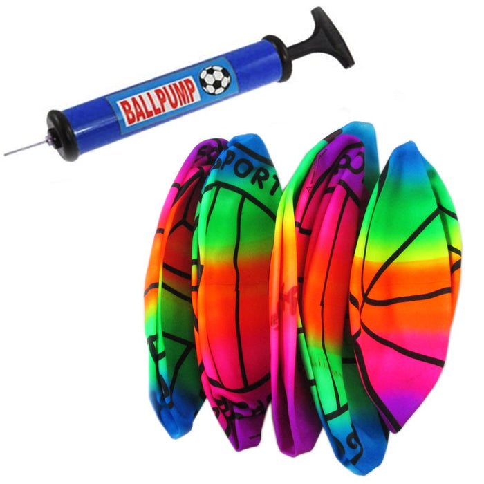 12 Rainbow Ball Inflatable PVC Play Soccer Volleyball Beach Pool Birthday Party