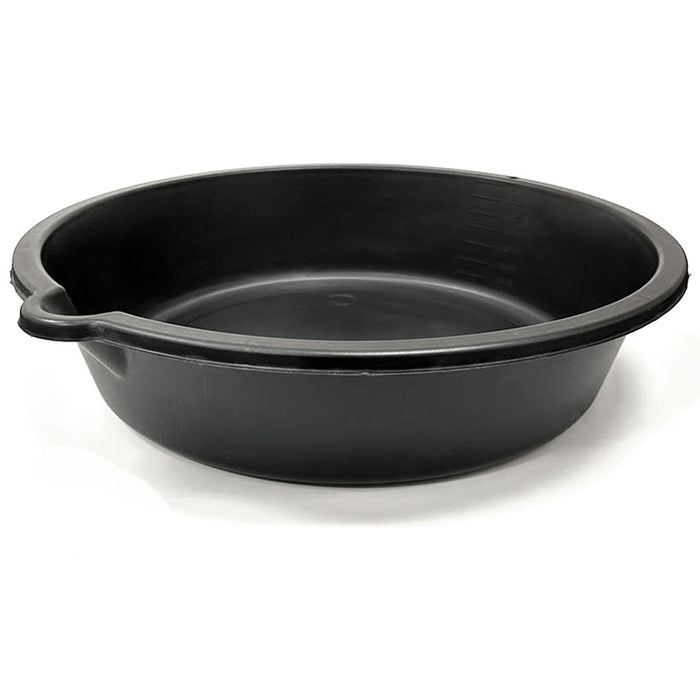 2 Drain Pans Auto Oil Change Drip Tray 6qt Car Garage Floor Workshop Automotive