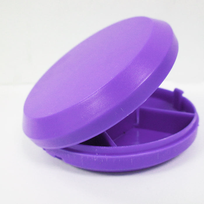 1 Pill Splitter Cutter Medicine Medication Storage Compartment Box Cut Dose New