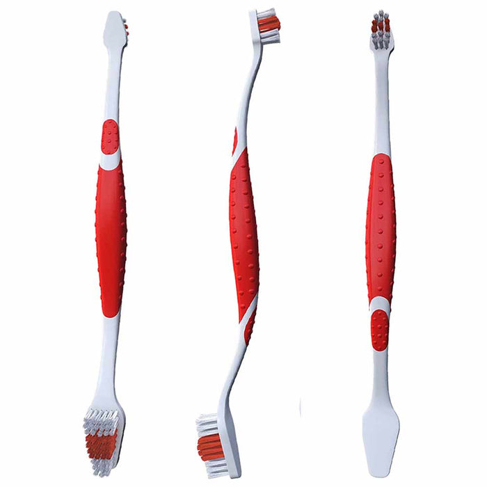2 Dual End Toothbrush Pet Dog Dental Cleaning Teeth Care Hygiene Brush Pets Cat