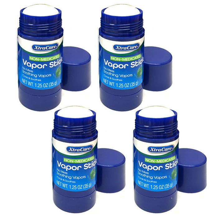 4 Pk Vapor Stick Non Medicated Inhale Sinus Relief Throat Sooth Refreshing 35g