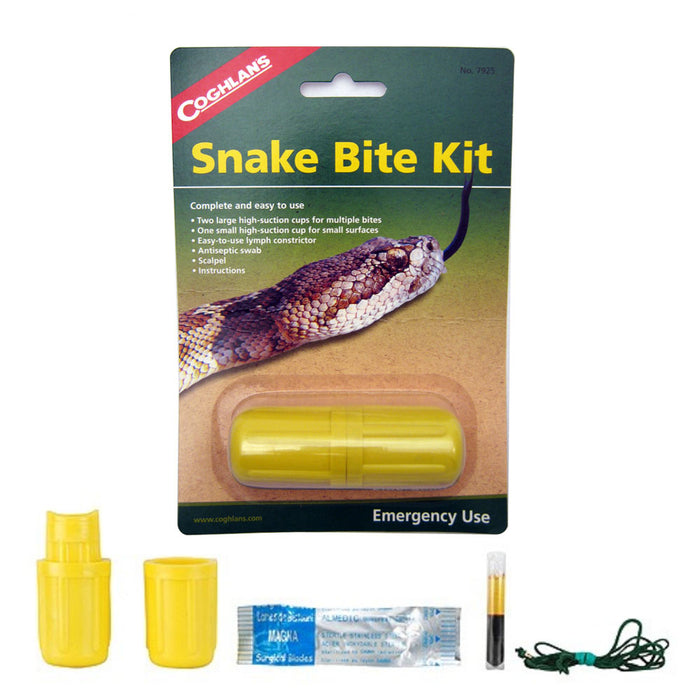 Coghlans Emergency Snake Bite Kit Camping Hiking Survival Aid Disaster Bug Out