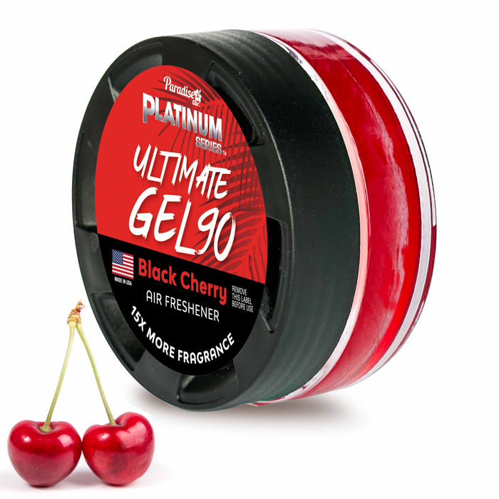 2 Paradise Ultimate Gel Air Freshener 90 Days Aroma Fragrance Scent Black Cherry