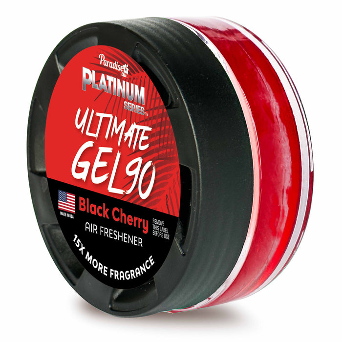 2 Paradise Ultimate Gel Air Freshener 90 Days Aroma Fragrance Scent Black Cherry