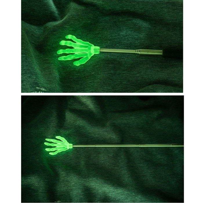 2 Pc Claw Telescopic Glow In The Dark Back Scratcher Long Reach Massager 22.5"