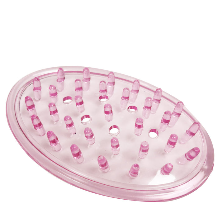 2 Plastic Soap Holder Soap Dish Bar Saver Tray Hole Kitchen Bath Shower Counter