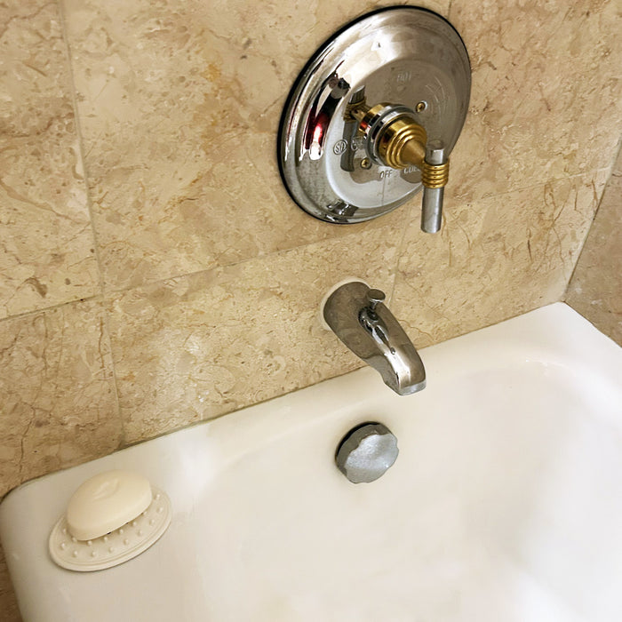 6 Plastic Soap Holder Soap Dish Bar Saver Tray Hole Drain Kitchen Shower Bath