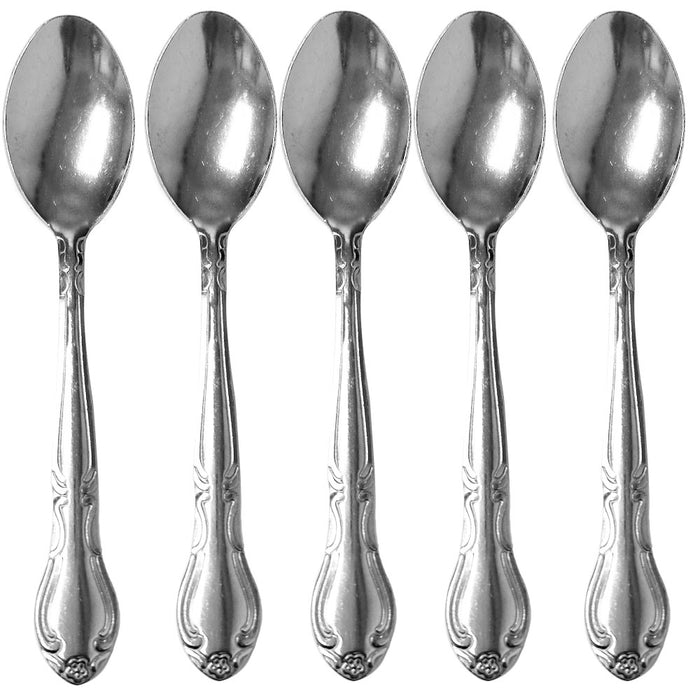 24 Pc Stainless Steel Teaspoon Set Flatware Silverware Cutlery Coffee Tea Spoons