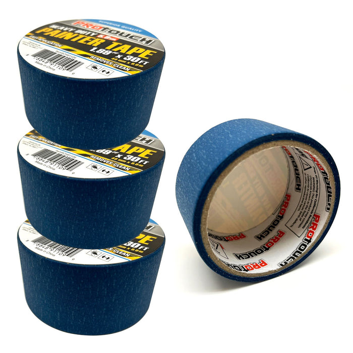 3 Rolls Painters Blue Masking Paint Tape 1.89"x10Yd Multi Surface Premium Grade