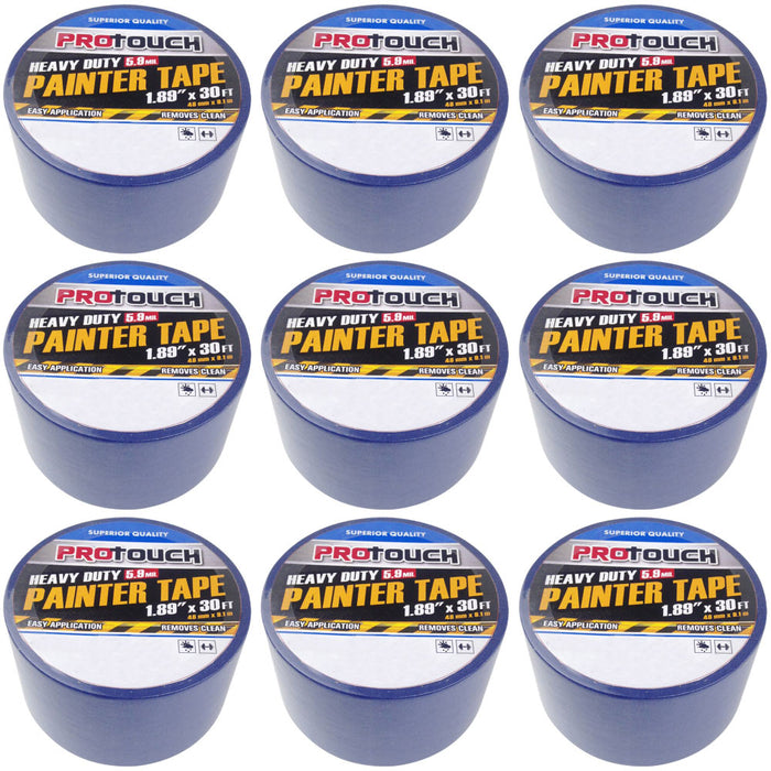9 Rolls Painters Masking Paint Tape Blue 1.89"x10Yd Multi Surface Premium Grade