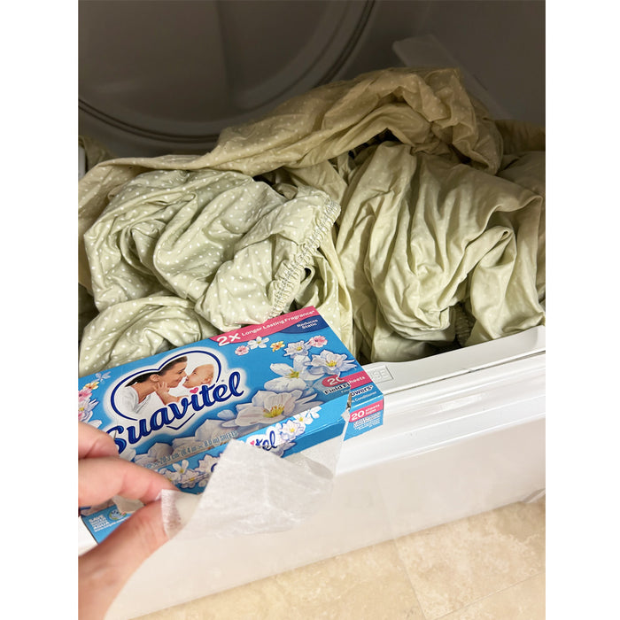 40ct Laundry Dryer Sheets Fabric Softener Strong Clean Scent Reduce Static Lint