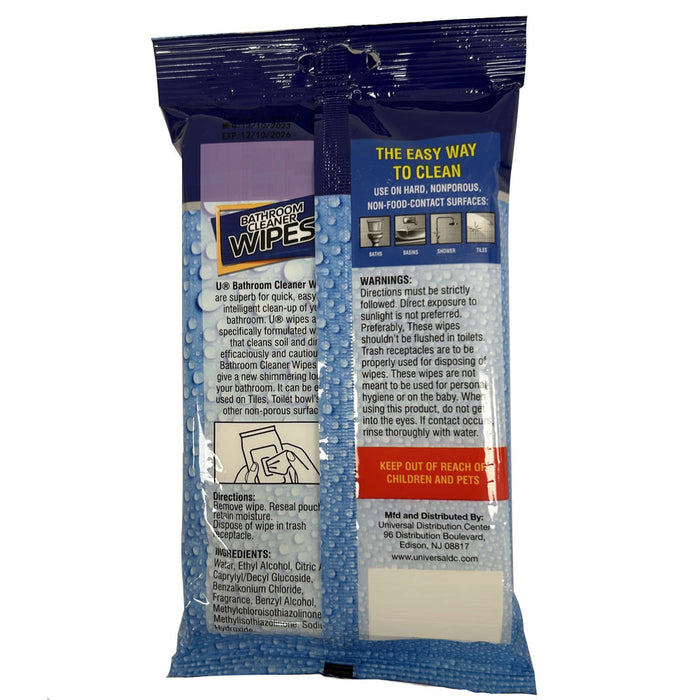 168ct Cleaning Wipes Toilet Seat Clean Bathroom Surfaces Bleach Free 5.9"X7.9"