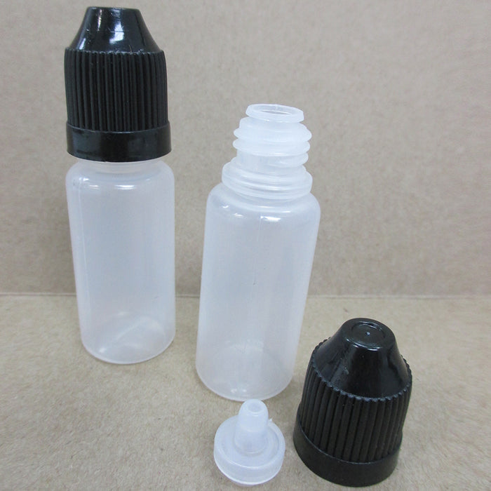 30 Empty Plastic Squeezable Dropper Bottles Tip 10ml Eye Liquid Dropper Oil LDPE