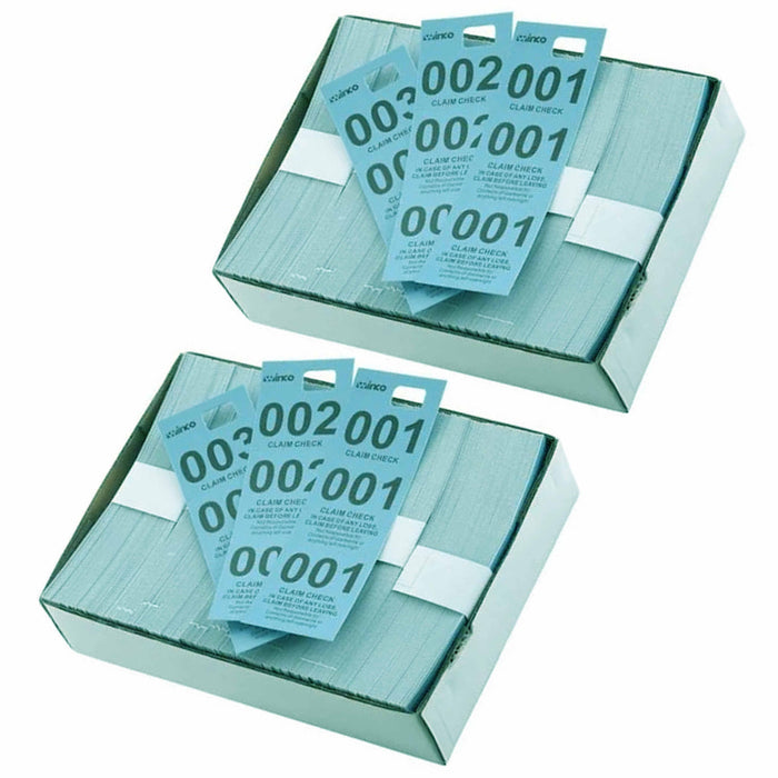 1000 Blue Triplicate Claim Checks 3 Part Tickets Paper Hang Garment Coat Number