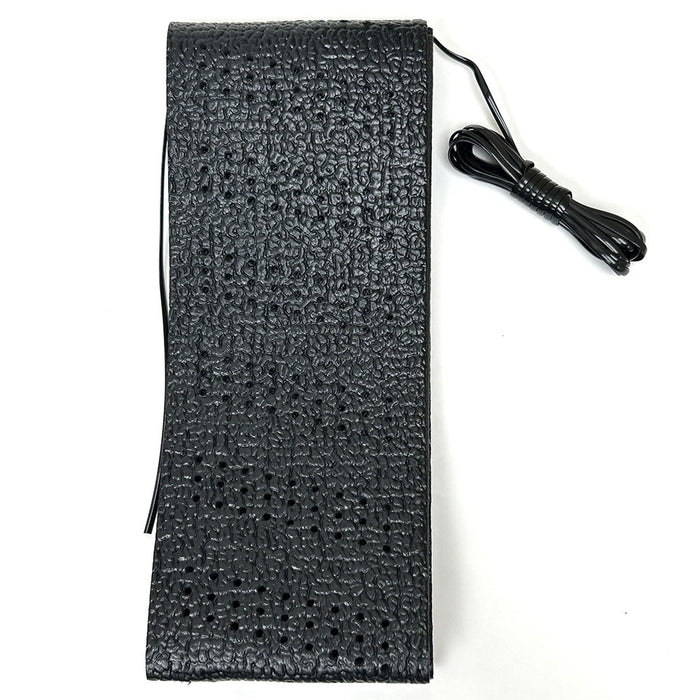 Black Lace-On Steering Wheel Cover Grip Classic Stretch Accessory Auto Vehicle