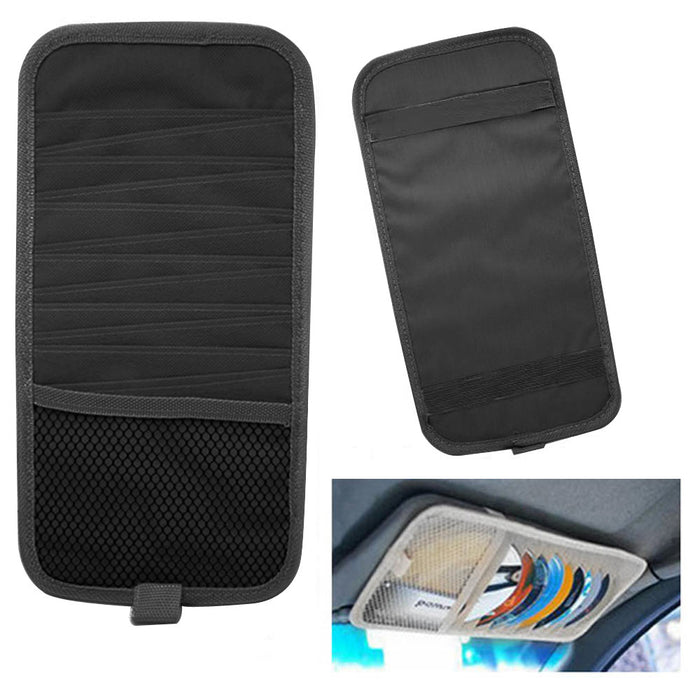 12 Disc Slot Storage Sun Visor CD DVD Holder Card Case Bag Auto Car Multi Pocket