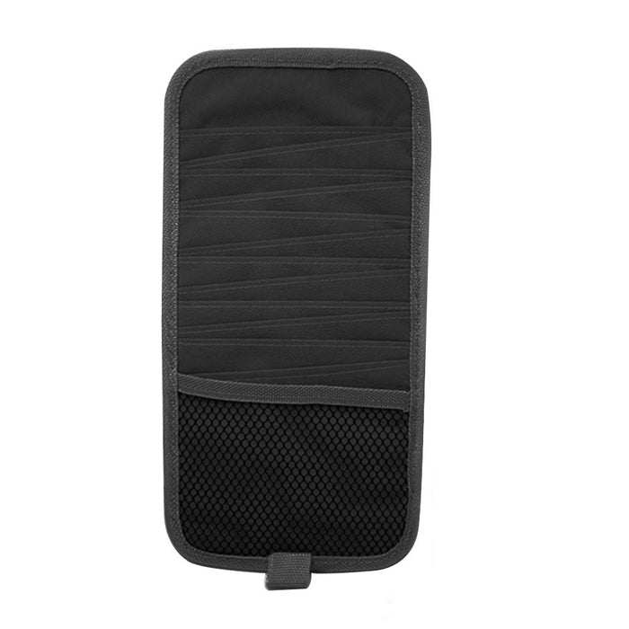 12 CD Car Sun Visor Storage Disc Capacity Dvd Holder Black Pocket Case Organizer