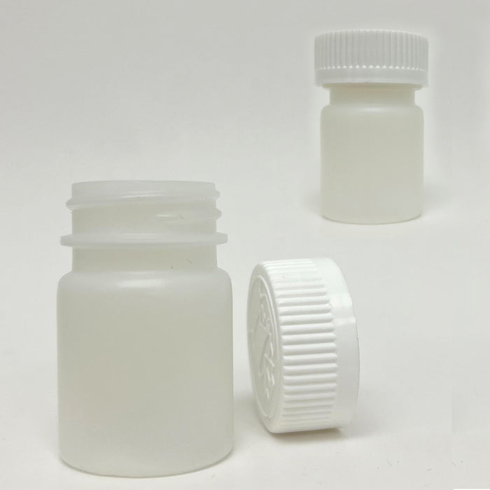 4 Empty Clear Plastic Pill Bottles Medicine Container Vitamin Capsule Holder 2oz