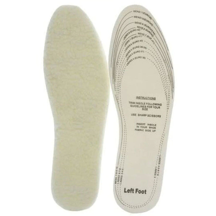 Pair Fleece Insoles Winter Boot Shoe Warm Thermal Foam Men Wool Foot Insert 7-11