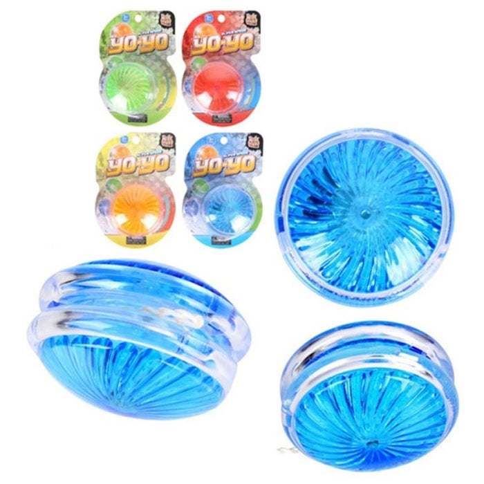 2 Pc Yo-Yo Light Up Yoyo Party Favor Glowing Classic Toy Children Games Kid Gift