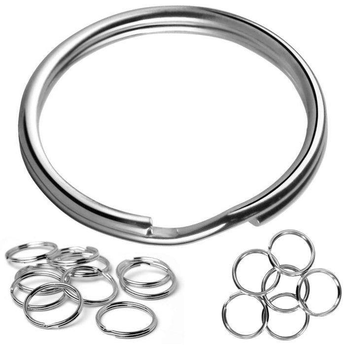 96 Pc Bulk Metal Key Rings Split Ring Home Car Keys Organization Jewelry Making