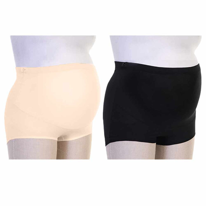 2 Pc Maternity Panties Over Belly Bump Underwear Pregnancy Tummy Support L/XL