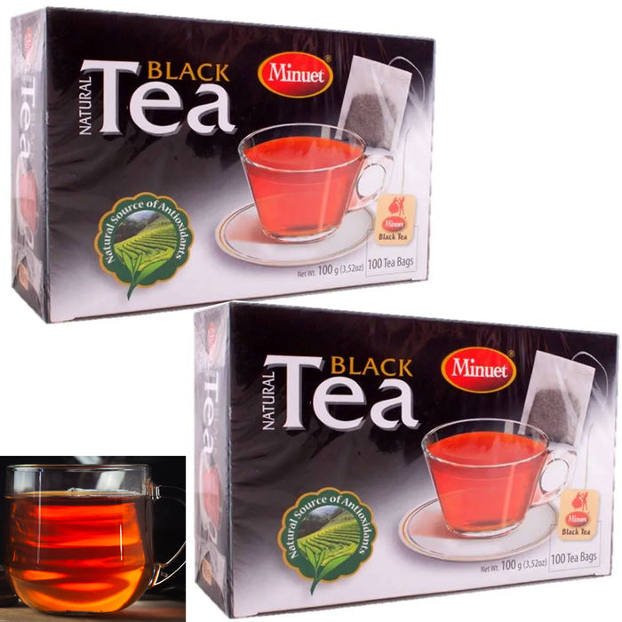 200 Ct 100% Natural Black Tea Bags Pure Flavor Iced Hot Drink Diet Weight Loss