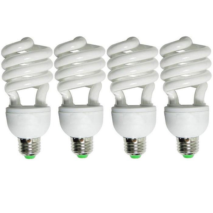 4 Pc Extra Bright Spiral Light Bulbs 32W Energy Saving 110V Replacement Lamp