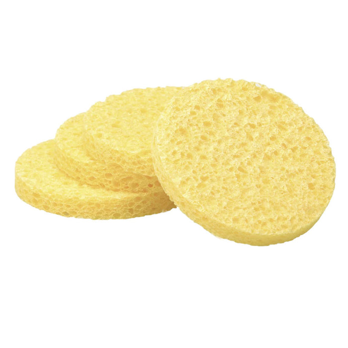 24 Pc Compressed Facial Sponges Exfoliating Face Cleansing Cellulose Scrub Pads