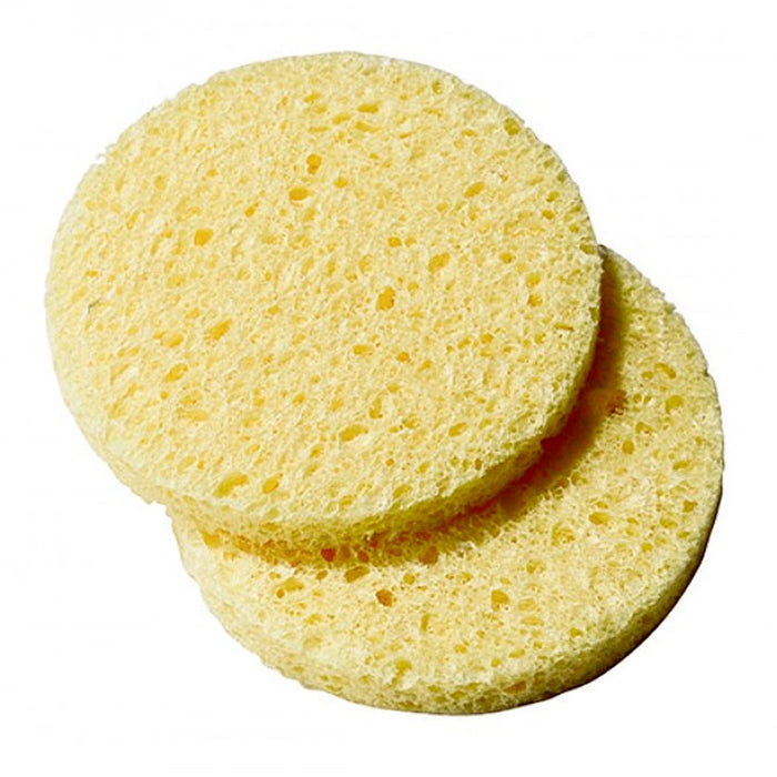 50 Pc Exfoliating Facial Sponges Face Wash Cellulose Scrubber Pads Cleansing Spa