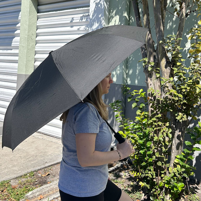 2 Inverted Umbrella 46" Self Stand Windproof Double Layer Canopy Travel Reverse