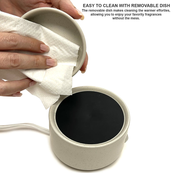 2in1 Candle Fragrance Warmer Wax Melts Scent Safe Flame Free Long Lasting Aroma
