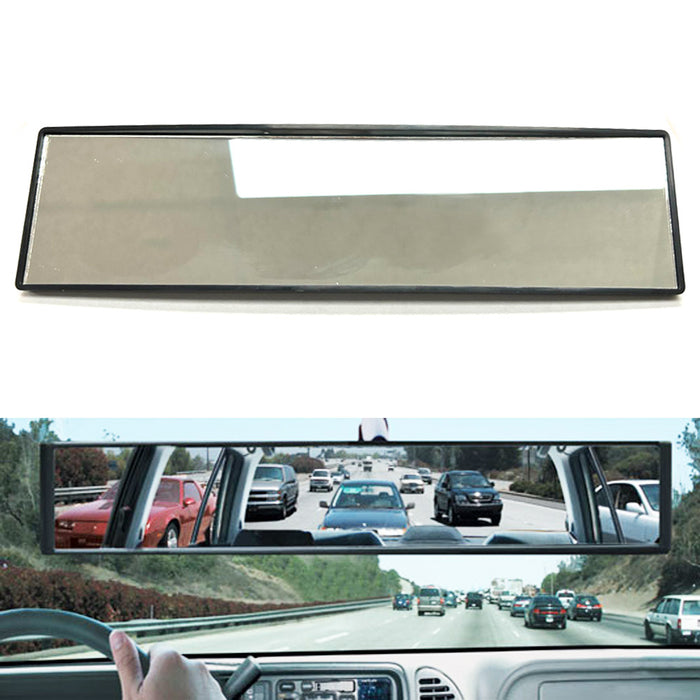 Wide Angle Rear View Mirror Universal Strap On Car Truck 266mm Flat Interior New
