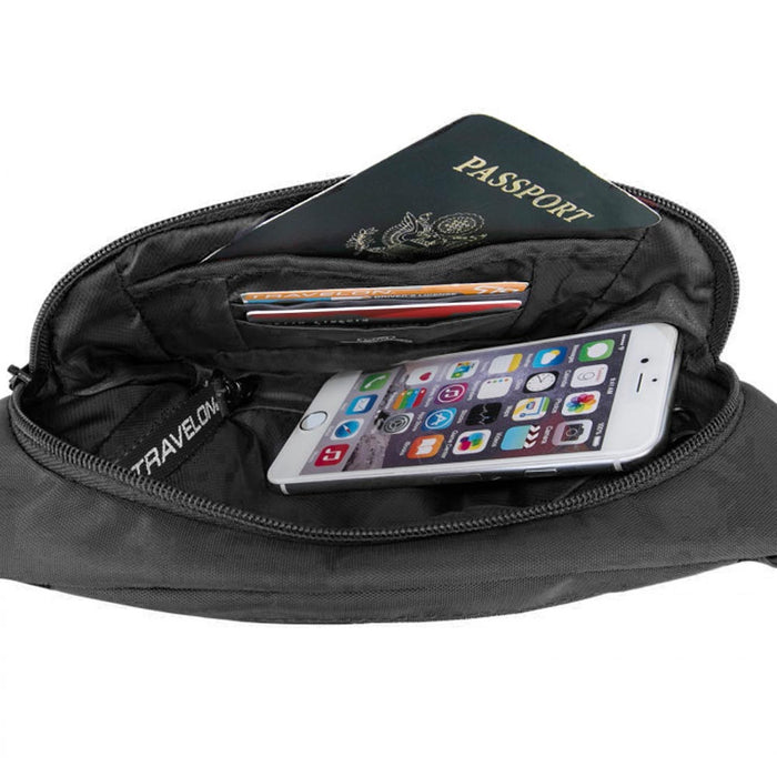 Travelon Anti-Theft Concealed Carry Active Waist Pack Black RFID Blocking Travel