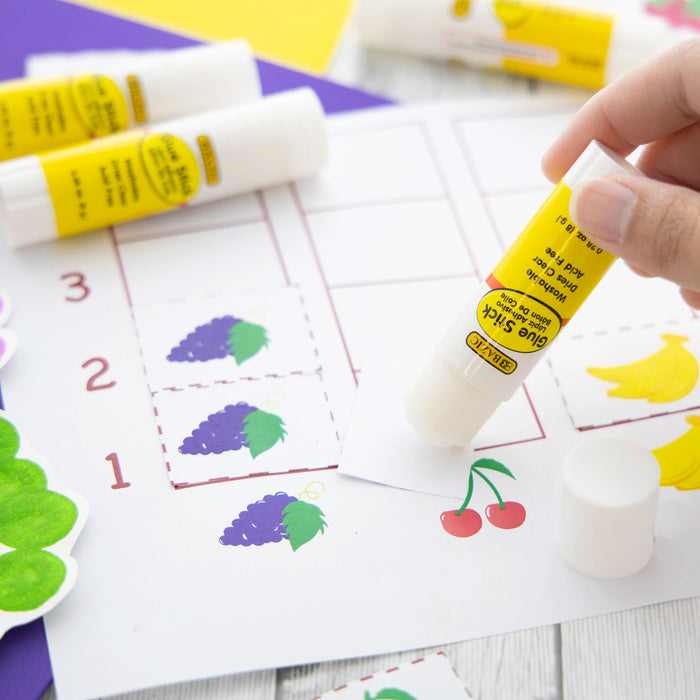 24 Pc Lot Glue Sticks All Purpose Office School Supplies Clear Washable Adhesive