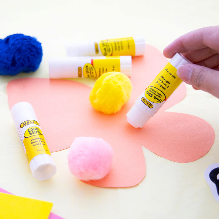 24 Pc Lot Glue Sticks All Purpose Office School Supplies Clear Washable Adhesive